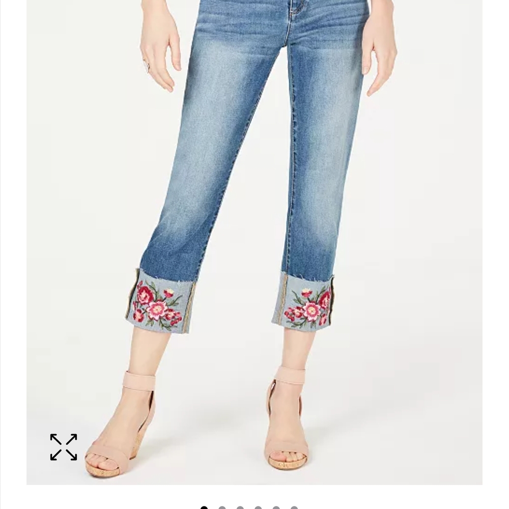 Embroidered Blue Jeans